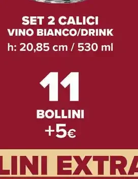 Set 2 calici vino bianco/drink