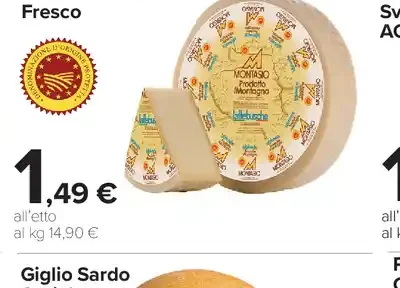 Montasio DOP fresco