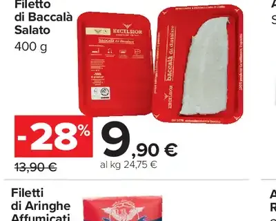 Filetto di baccalà salato