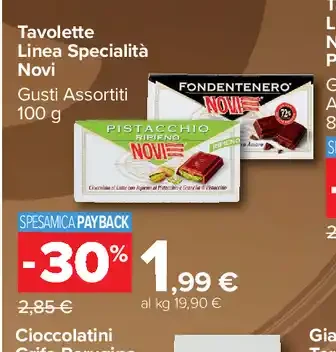 Tavoletta Novi Linea Specialità