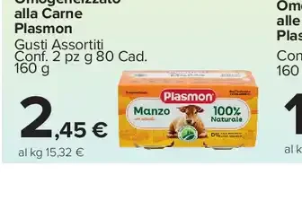 Omogeneizzato alla carne Plasmon