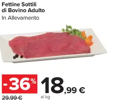 Fettine Sottili di Bovino Adulto