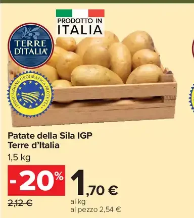 Patate della Sila IGP Terre d’Italia