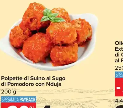 Polpette di Suino al Sugo di Pomodoro con ’Nduja