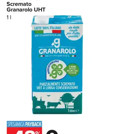 Latte Parzialmente Scremato Granarolo UHT