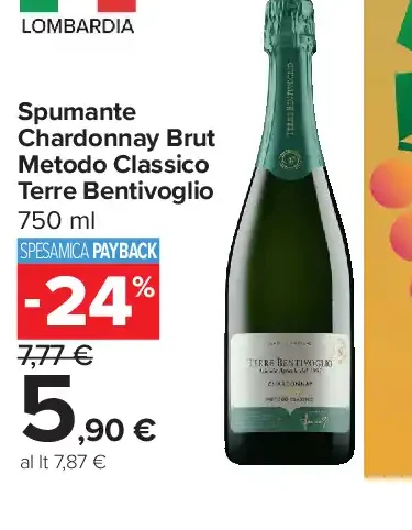 Spumante Chardonnay Brut Metodo Classico Terre Bentivoglio