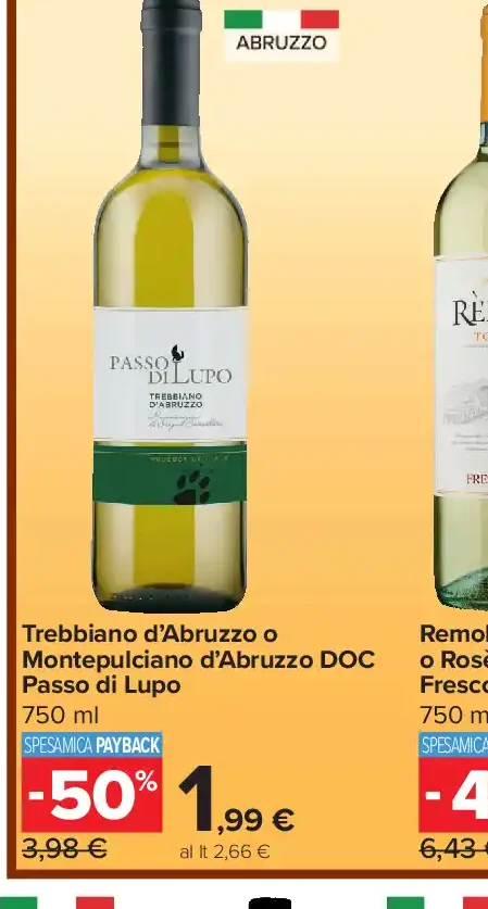 Trebbiano d’Abruzzo o Montepulciano d’Abruzzo DOC Passo di Lupo