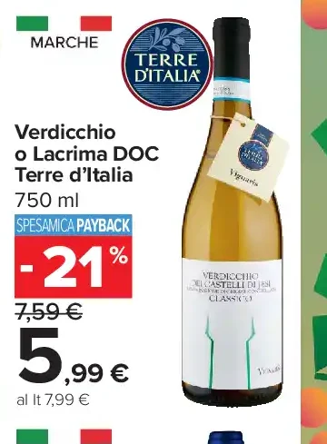 Verdicchio o Lacrima DOC Terre d’Italia