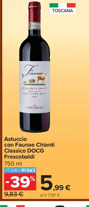 Astuccio con Fauna Chianti Classico DOCG Frescobaldi
