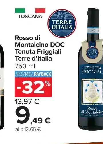 Rosso di Montalcino DOC Tenuta Friggiali
