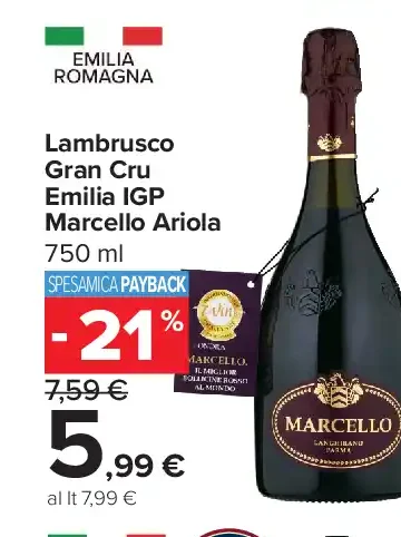 Lambrusco Gran Cru Emilia IGP Marcello Ariola