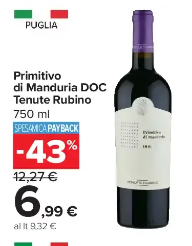 Primitivo di Manduria DOC Tenute Rubino