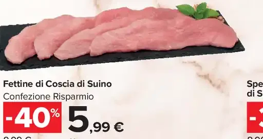 Fettine di coscia di suino