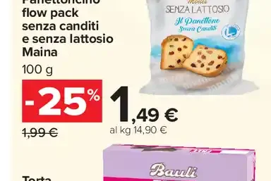 Panettoncino flow pack Maina