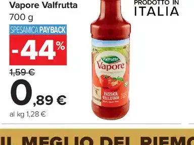 Passata Vellutata Vapore Valfrutta