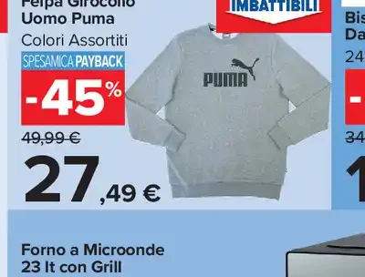 Felpa Girocollo Uomo Puma