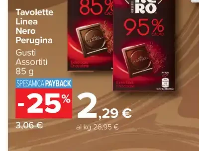 Tavolette Linea Nero Perugina