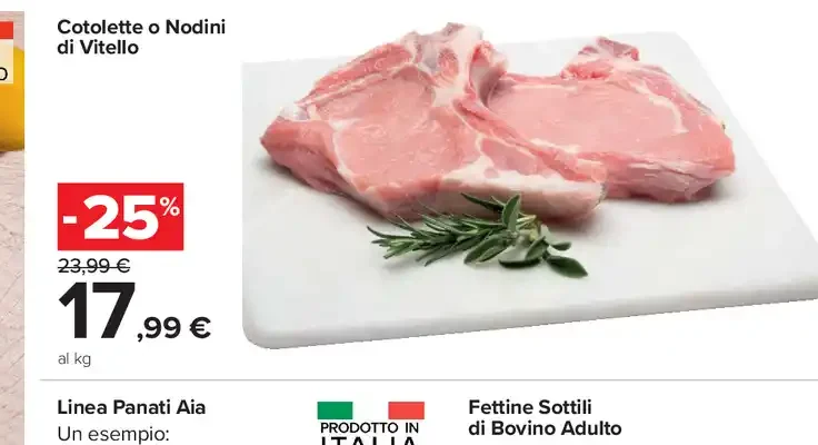 Costolette o nodini di vitello