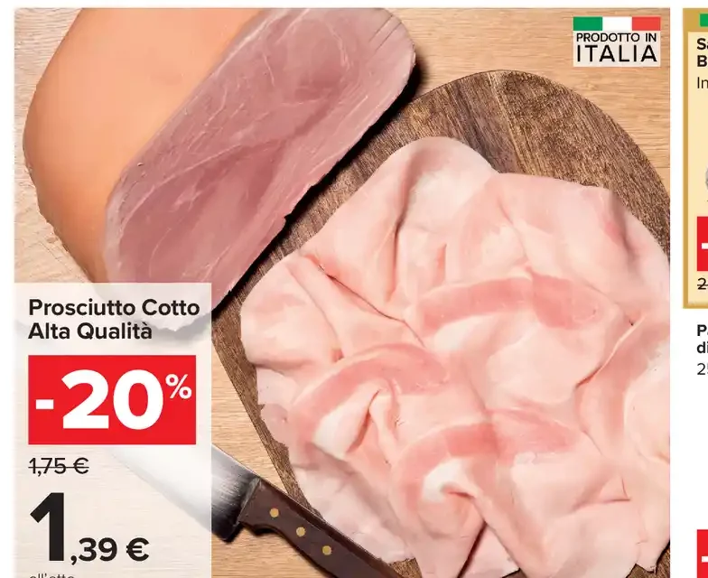 Prosciutto cotto alta qualità