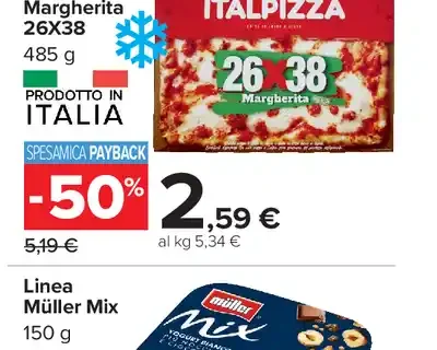 Italpizza Pizza Margherita 26X38