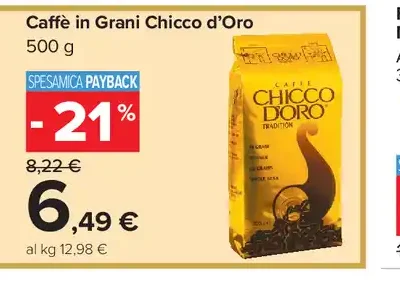 Caffè in Grani Chicco d’Oro
