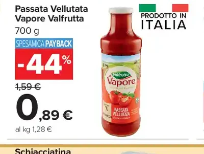 Passata Vellutata Vapore Valfrutta