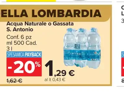 Acqua Naturale o Gassata S. Antonio
