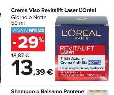 Crema Viso Revitalift Laser L’Oréal