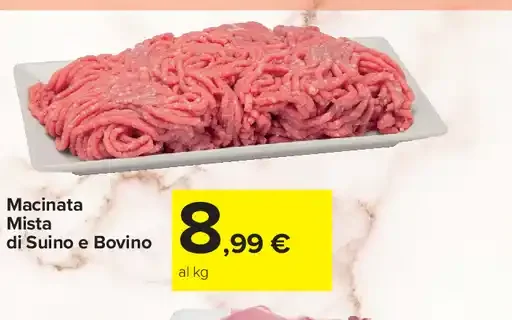 Macinata mista di suino e bovino