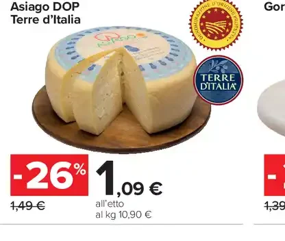 Asiago DOP Terre d'Italia
