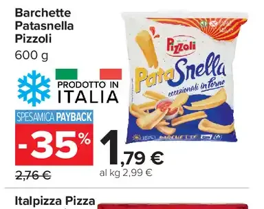 Barchette Patasnella Pizzoli
