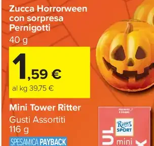 Zucca Horrorween con sorpresa Pernigotti