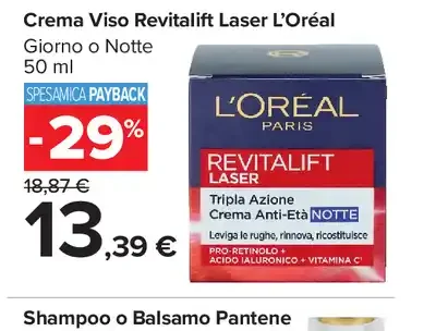Crema Viso Revitalift Laser L'Oréal
