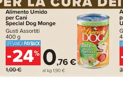 Alimento Umido per Cani Special Dog Monge
