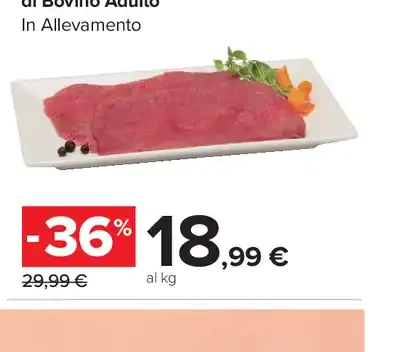 Fettine sottili di bovino adulto