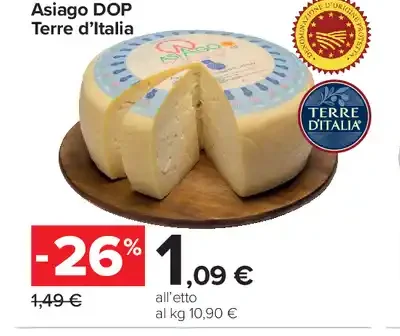 Asiago DOP Terre d'Italia