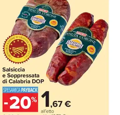 Salsiccia e Soppressata di Calabria DOP