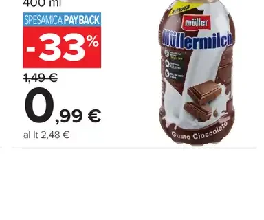 Müllermilch Zero Gusto Cioccolato