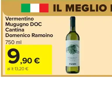 Vermentino Muggugno DOC Cantina Domenico Ramoino