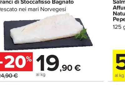 Tranci di stoccafisso bagnato