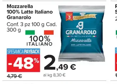 Mozzarella 100% latte italiano Granarolo