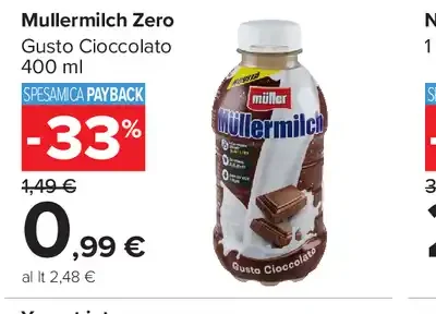 Müllermilch Zero gusto cioccolato