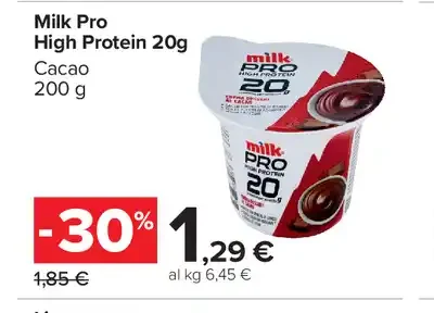 Milk Pro High Protein 20g cacao