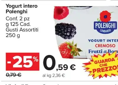 Yogurt intero Polenghi