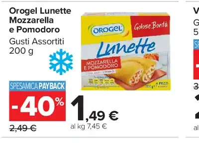 Orogel Lunette mozzarella e pomodoro