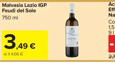 Malvasia Lazio IGP Feudi del Sole