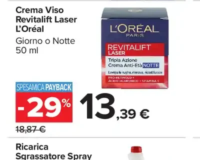 Crema Viso Revitalift Laser L'Oreal