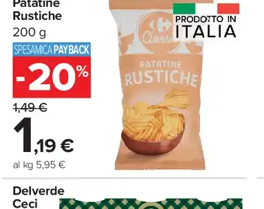 Patatine rustiche