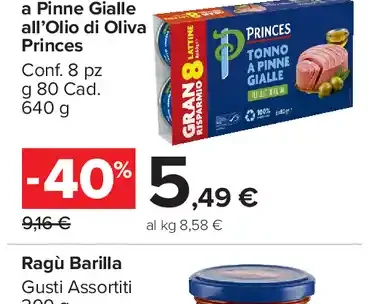 Tonno a pinne gialle all’olio di oliva