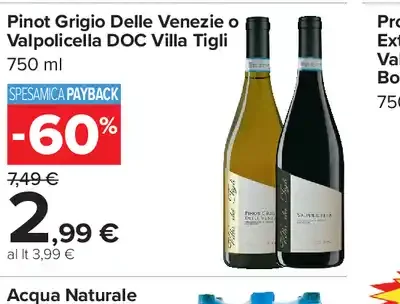 Pinot Grigio Delle Venezie o Valpolicella DOC Val Tigli